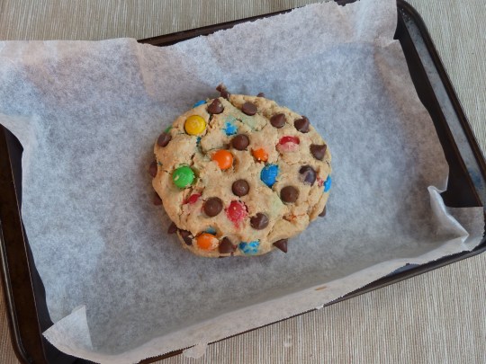 Colossal Peanut Butter M&M Cookie