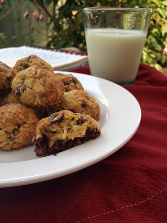 Dark Chocolate Orange Coconut Cookies