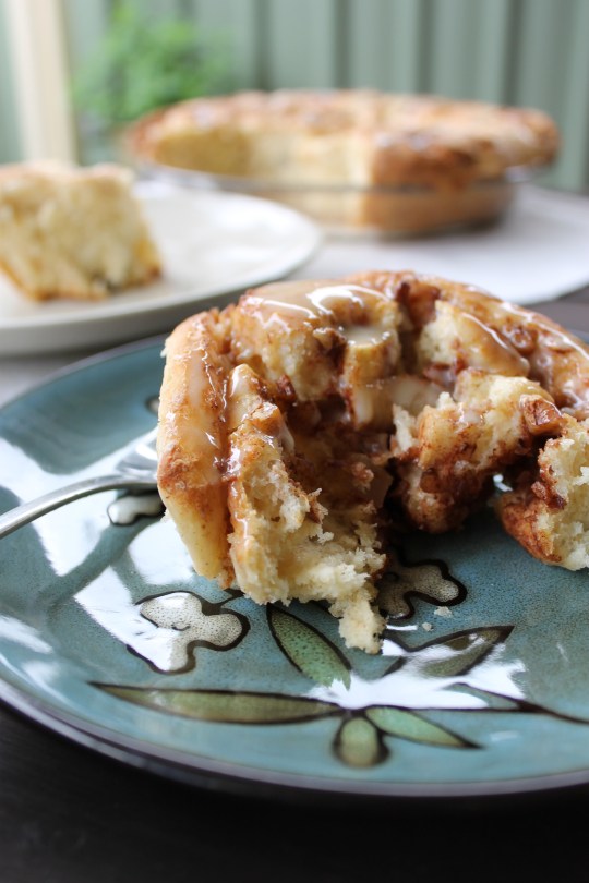 Apple Pecan Cinnamon Rolls with Maple Cream Cheese Glaze