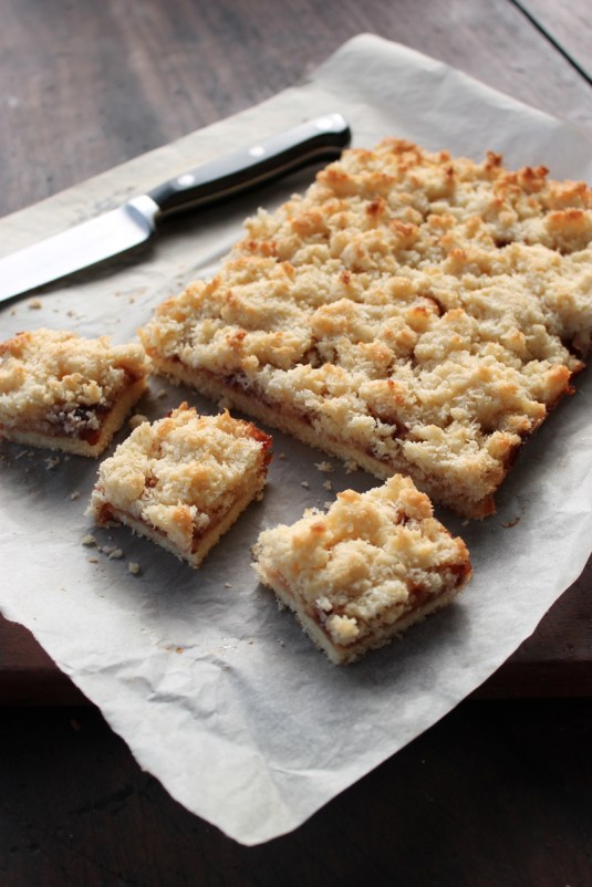 Coconut Jam Slice