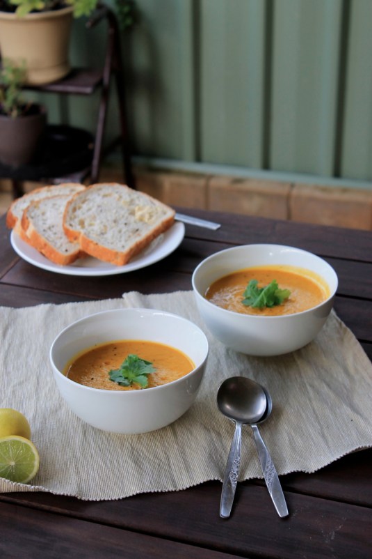 Carrot, Coconut & Coriander Soup