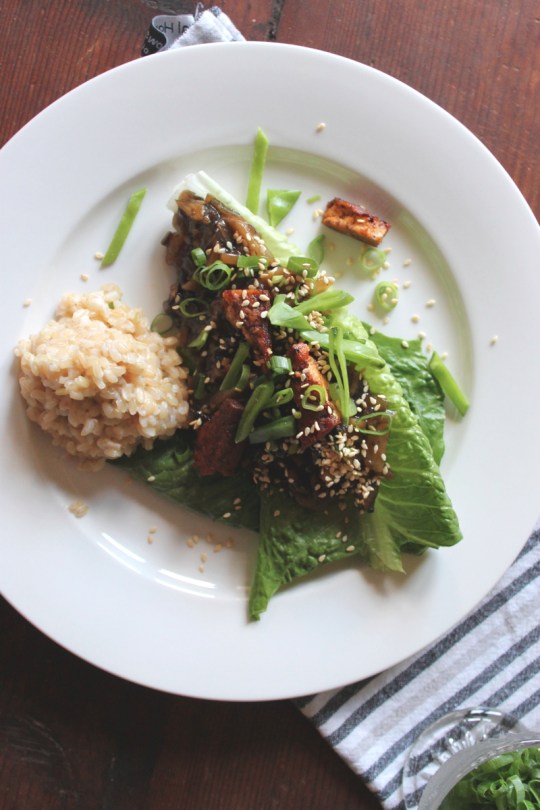 Mushroom Sang Choy Bow