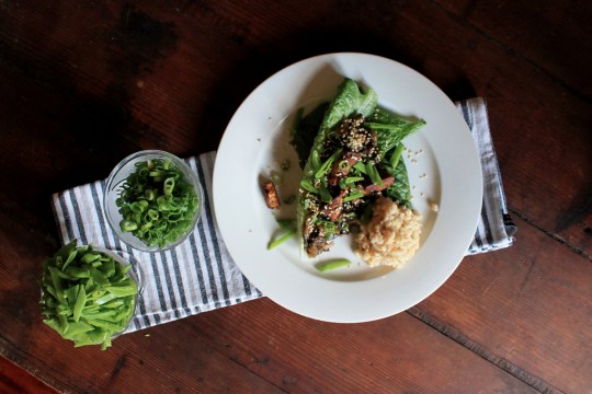 Mushroom Sang Choy Bow