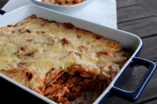 Lentil & Vegetable Pasta Casserole